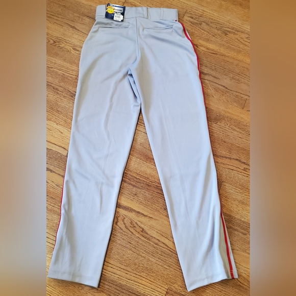 Champro Mens Baseball Pants Grey/ Red Stripe Small NWT - Picture 3 of 4